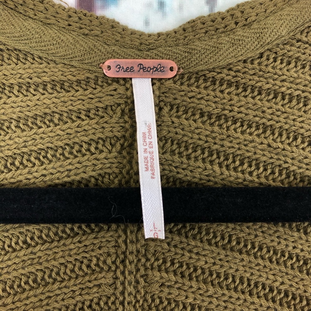 Free People Olive Sweater Ruffle Dress - Picture 3 of 7